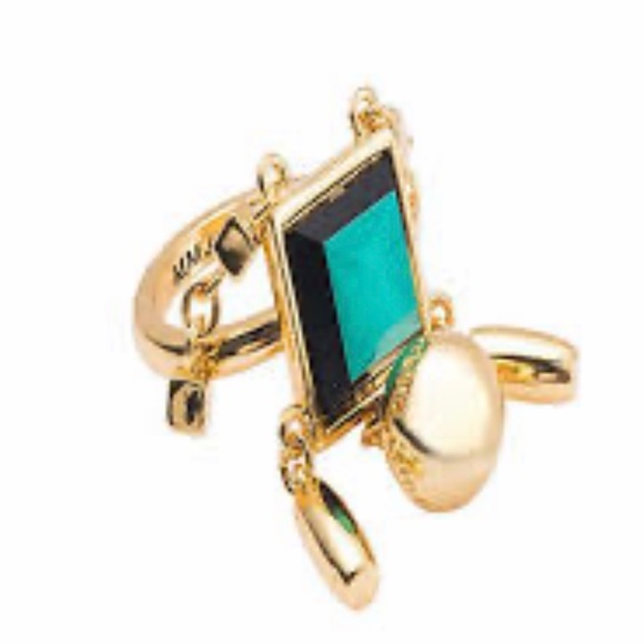 Marc By Marc Jacobs Gold and black ring size 6 - Picture 3 of 5